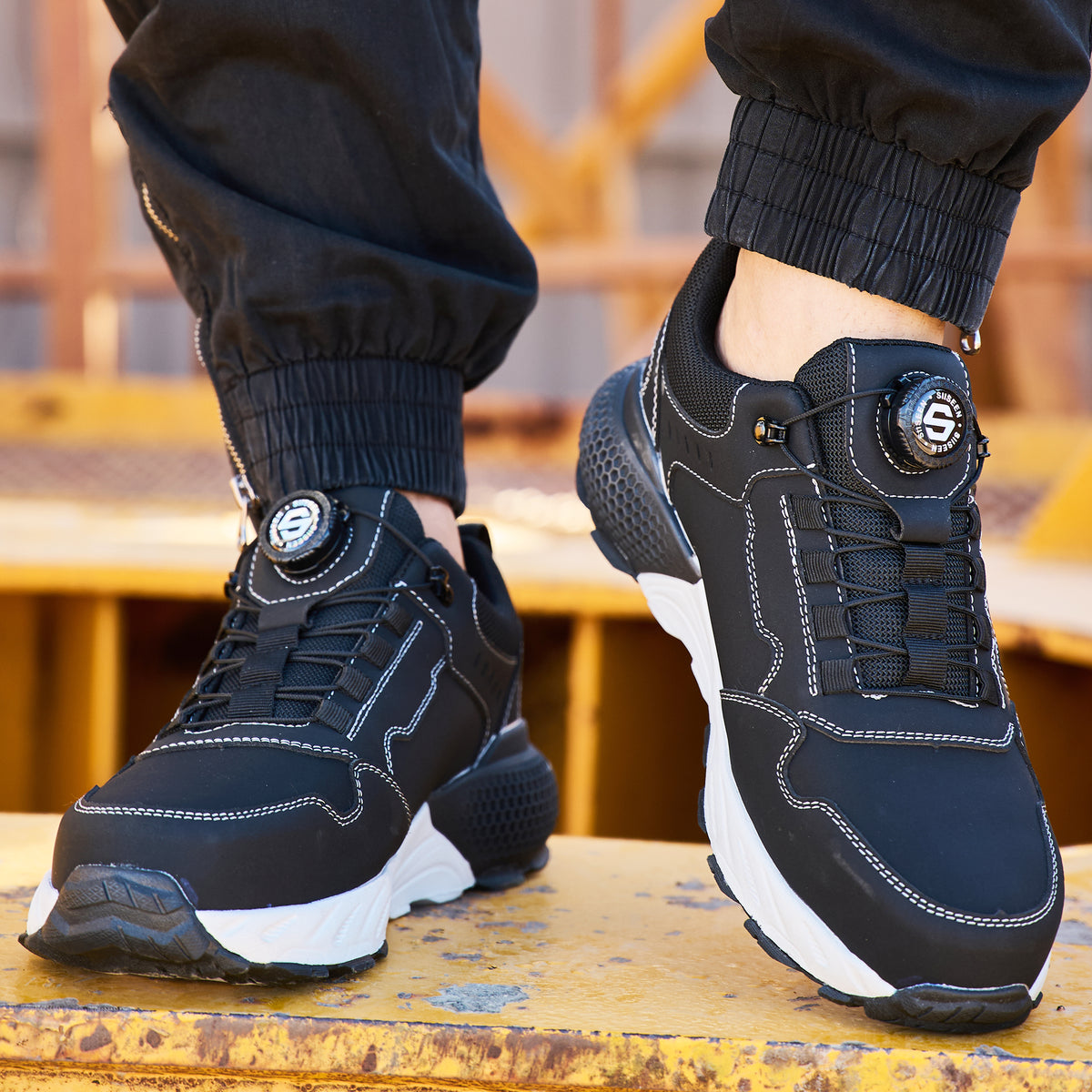 Men’s Steel Toe Safety Shoes black
