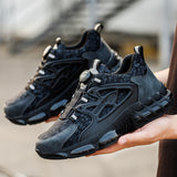Men's Steel Toe Sneakers Lightweight Laceless Work Shoes 678 - product photo 21