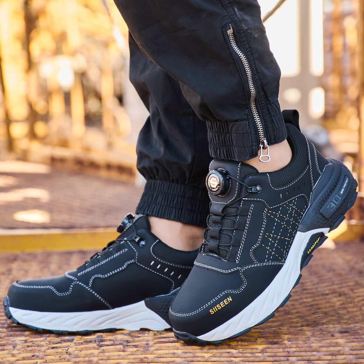 Men’s Steel Toe Safety Shoes black