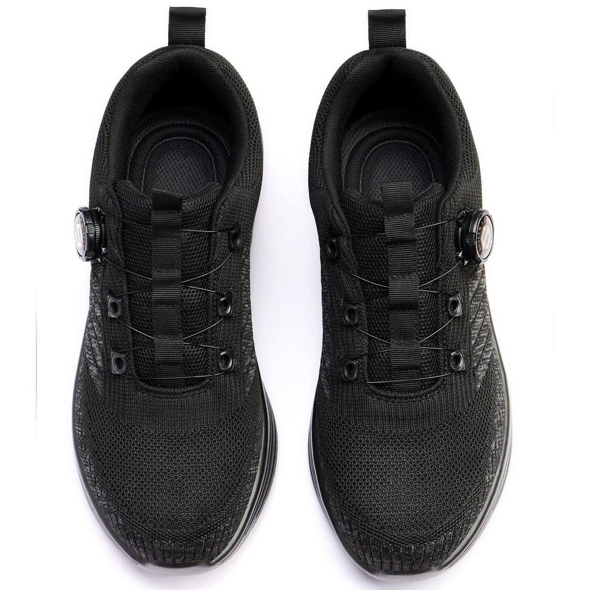 TFW men black work shoes – on feet