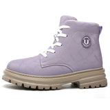 Women's Steel Toe Work Boots – Lace-Up High-Top