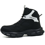Purple Lightweight Steel Toe Winter Work Boots for Women Safety Shoes - product photo 2