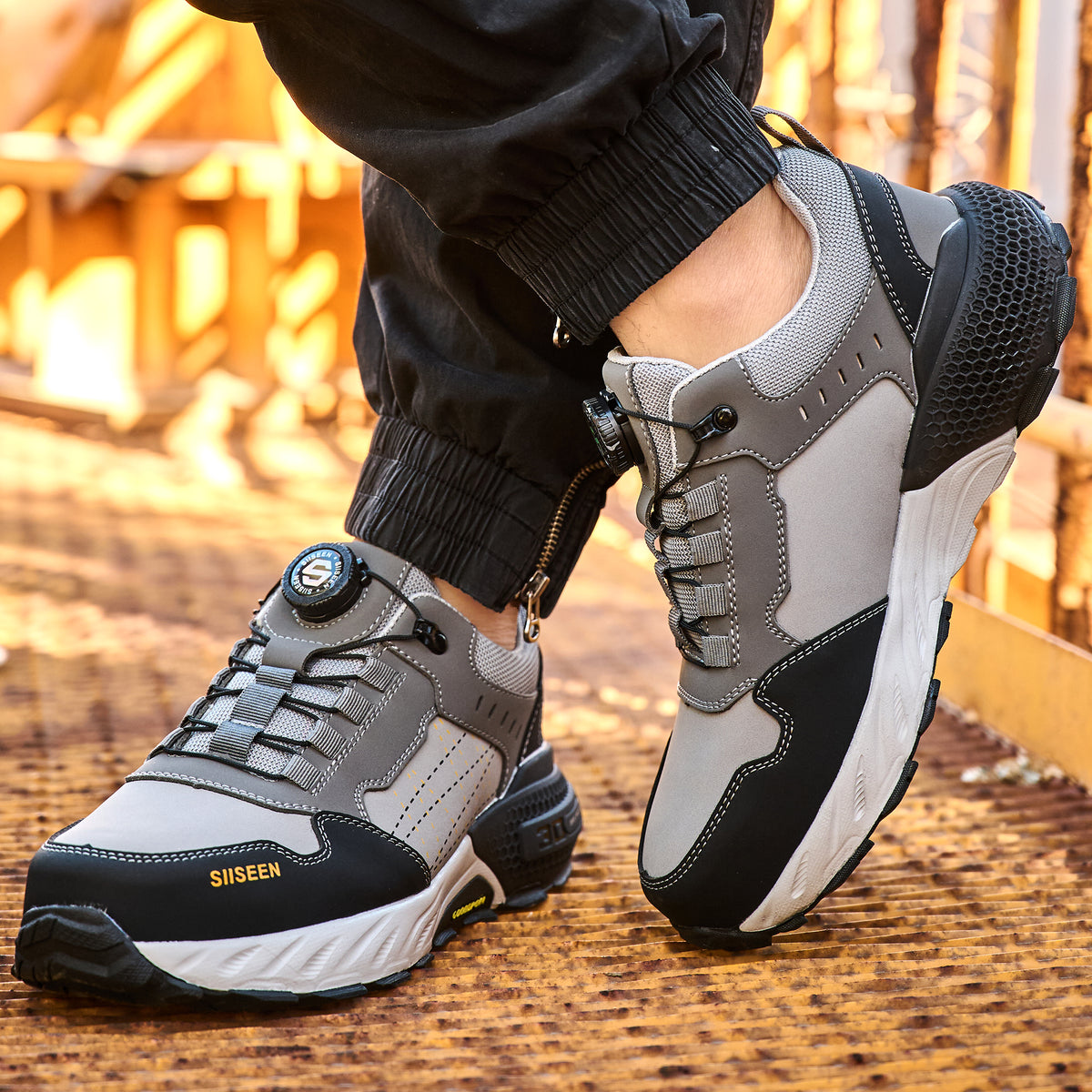 Men’s Steel Toe Safety Shoes grey