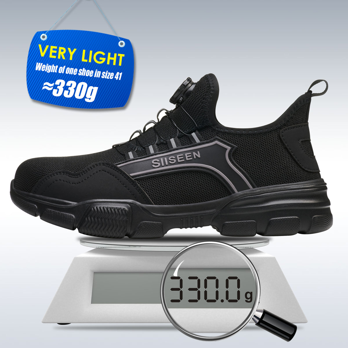 Steel Toe Work Shoes Lightweight Safety Sneakers Anti-Puncture - product photo 14