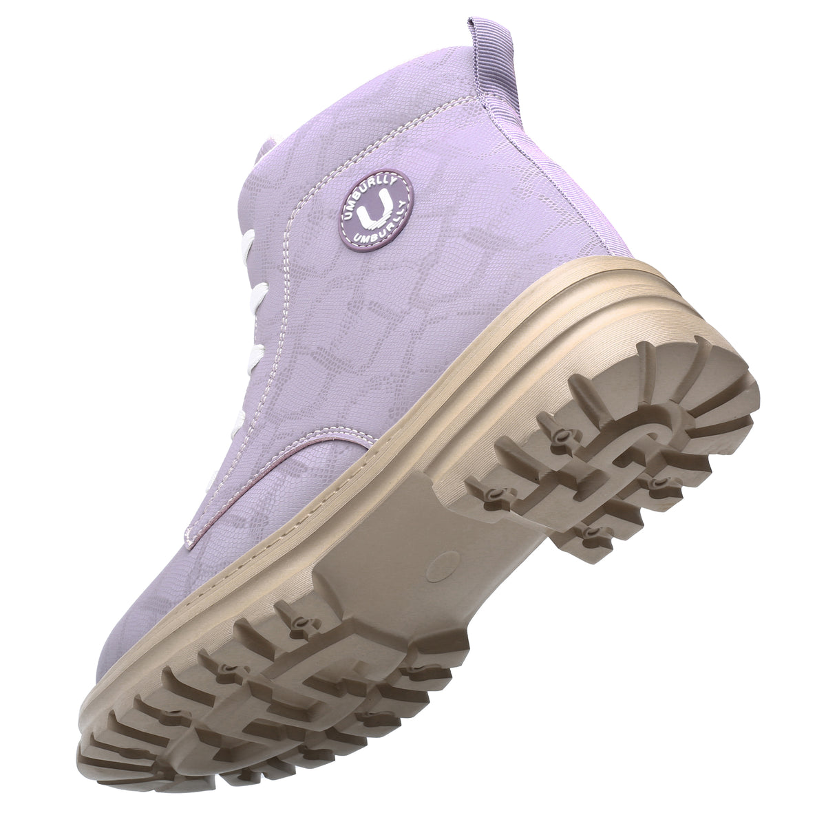 TFW 596 purple women's steel toe work boot — outsole view