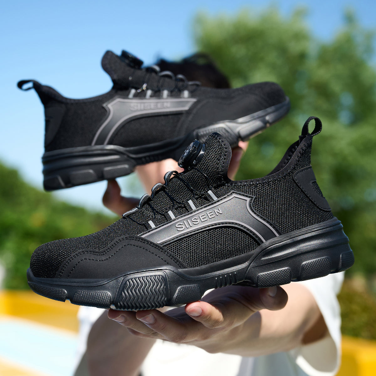 Steel Toe Work Shoes Lightweight Safety Sneakers Anti-Puncture - product photo 8