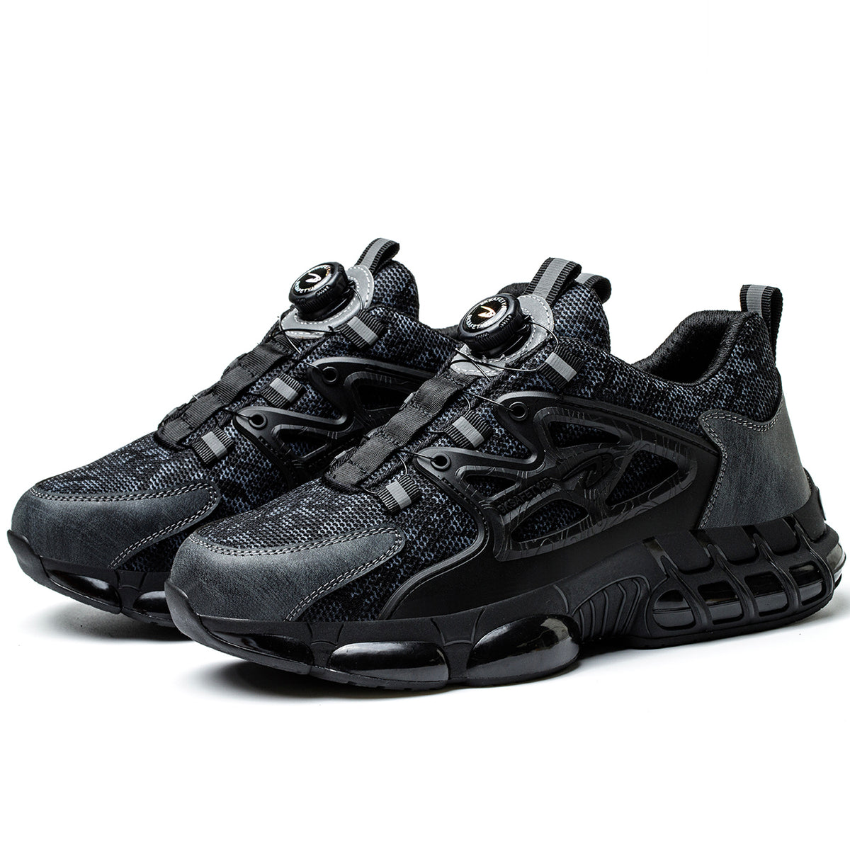 Men's Steel Toe Sneakers Lightweight Laceless Work Shoes 678 - product photo 14