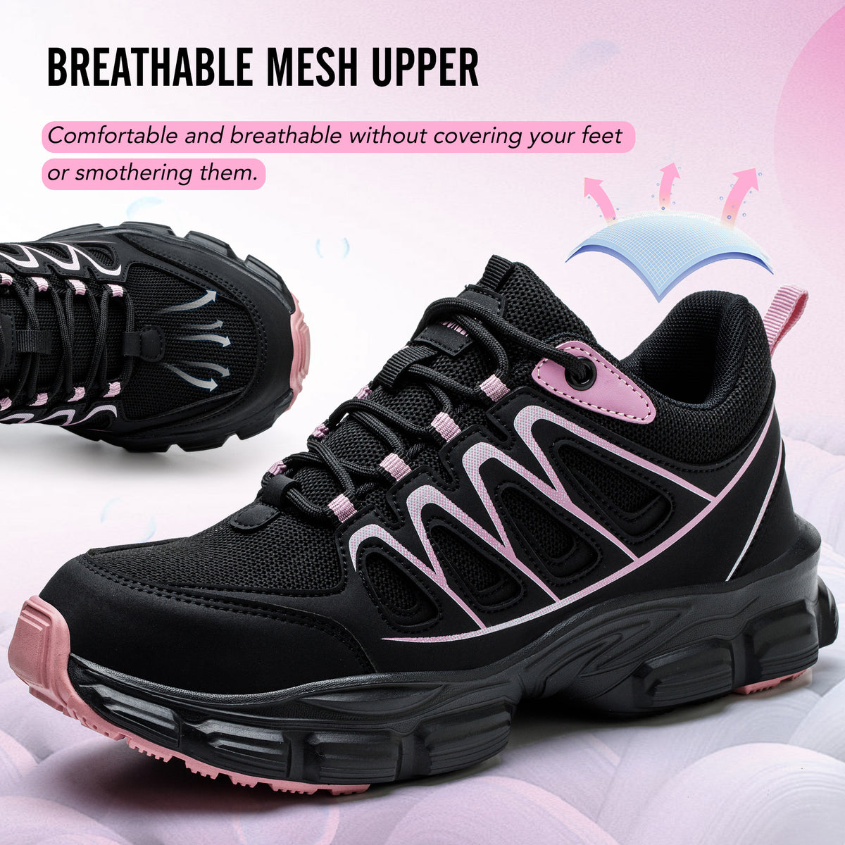Comfort Protection Steel Toe Tennis Shoes for Women - product photo 4
