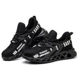 Fashion Men Orthopedic Steel Toe Work Shoes - Durable & Non-Slip - black color, photo 1