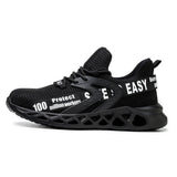 TFW steel toe sneakers black – front view