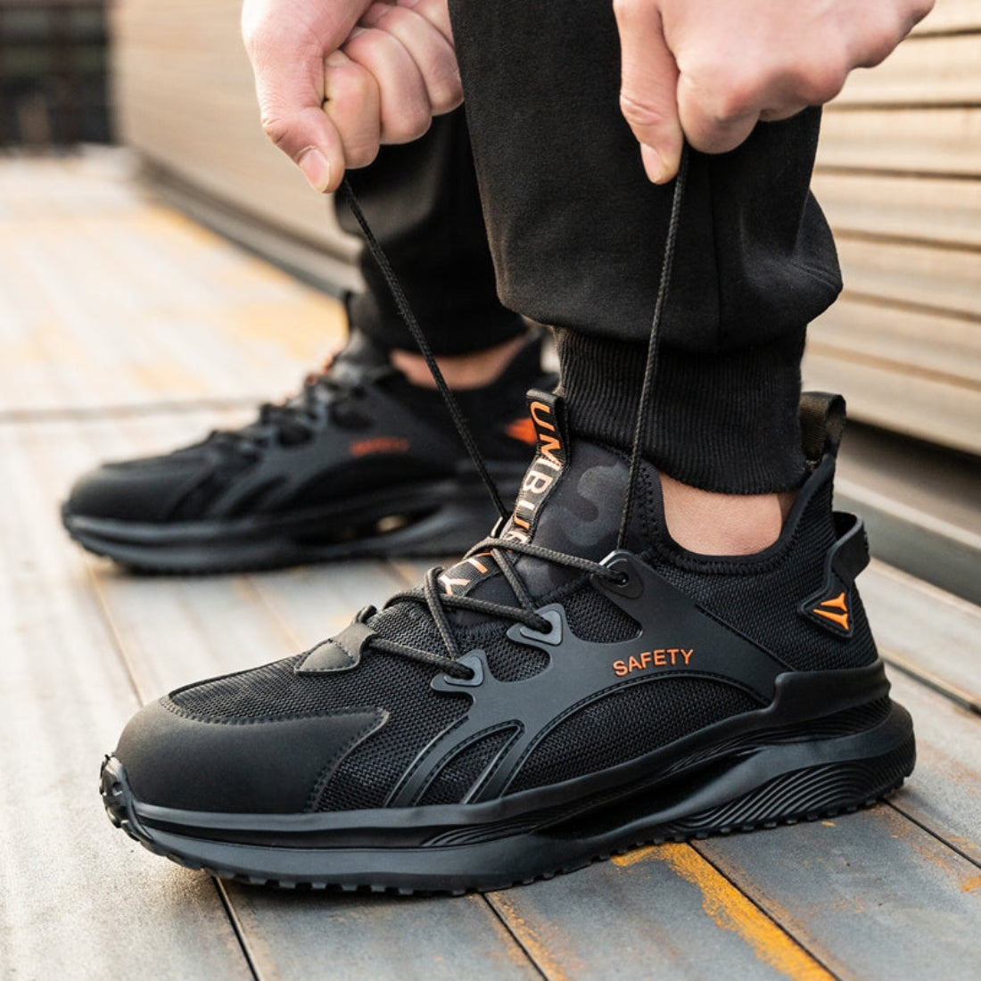 TFW S59 lightweight steel toe safety sneakers – front view
