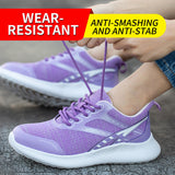 Steel Toe Tennis Work Shoes For Womens
