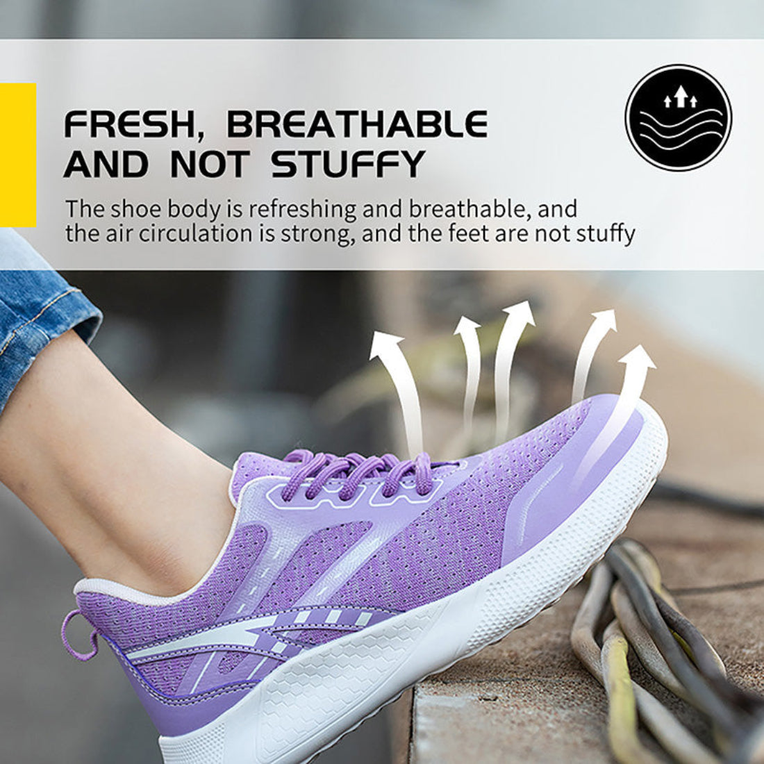 Steel Toe Tennis Work Shoes For Womens