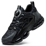 Men's Steel Toe Sneakers Lightweight Laceless Work Shoes 678 - product photo 17