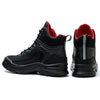 Black Lightweight Steel Toe Boots for Men - Fashionable & Safe
