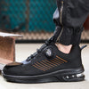 Men’s Steel Toe Work Shoes – Air Cushion Safety Sneakers with Dial Lacing