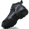 Black Lightweight Steel Toe Boots for Men - Fashionable & Safe