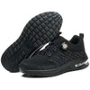 Men’s Black Steel Toe Shoes – Lightweight Air Cushion Safety Sneakers