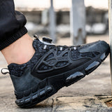 Men's Steel Toe Sneakers Lightweight Laceless Work Shoes 678 - product photo 22