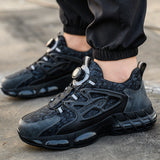 Men's Steel Toe Sneakers Lightweight Laceless Work Shoes 678 - product photo 25