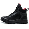 Black Lightweight Steel Toe Boots for Men - Fashionable & Safe