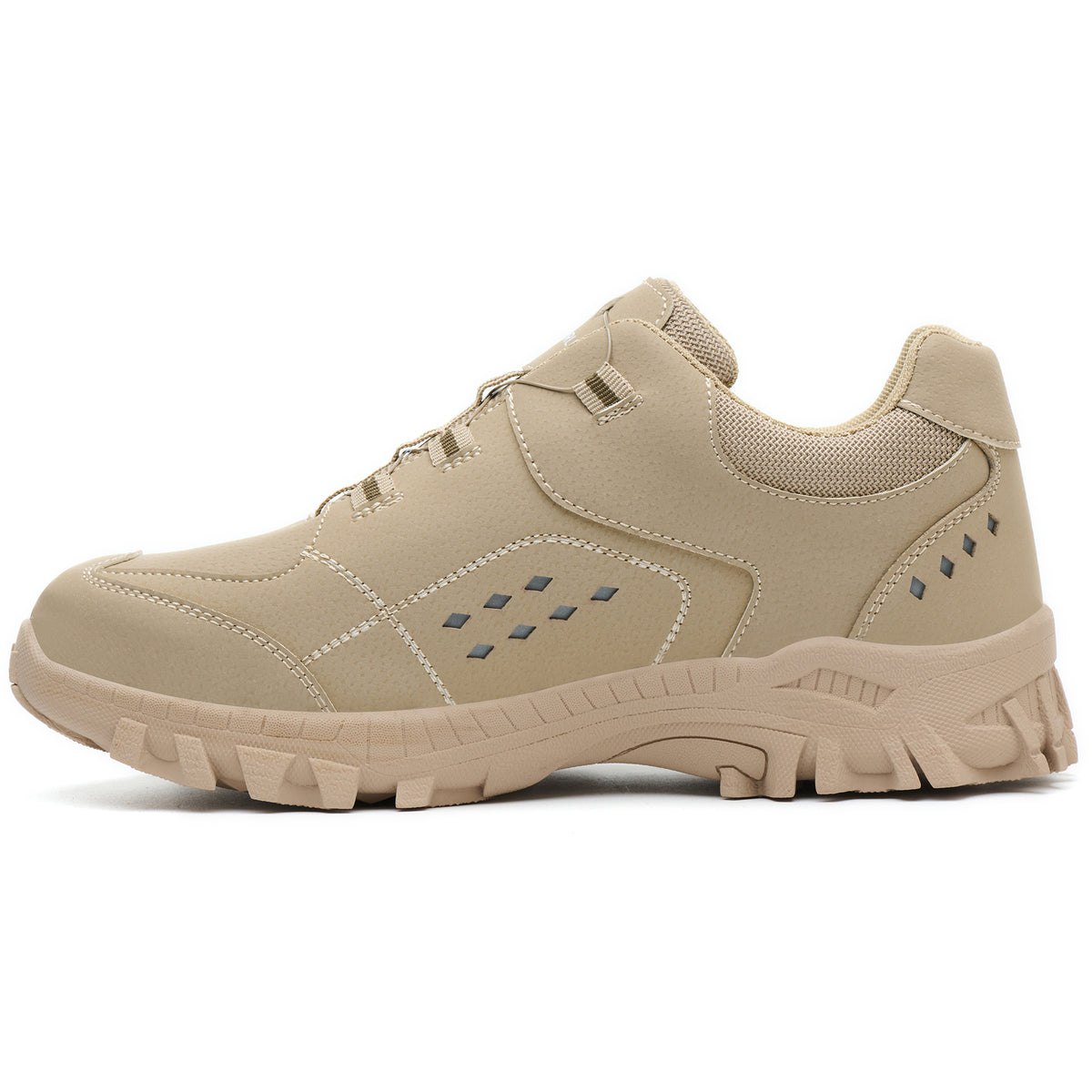 TFW khaki rubber sole work sneakers – side view