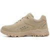 Men’s Khaki Steel Toe Shoes – Rubber Sole Work Sneakers
