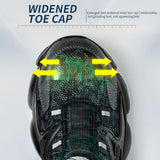 Men's Steel Toe Sneakers Lightweight Laceless Work Shoes 678 - product photo 27