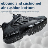 Men's Steel Toe Sneakers Lightweight Laceless Work Shoes 678 - product photo 4
