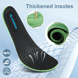 Thick cushioned insoles for men's steel toe work boots