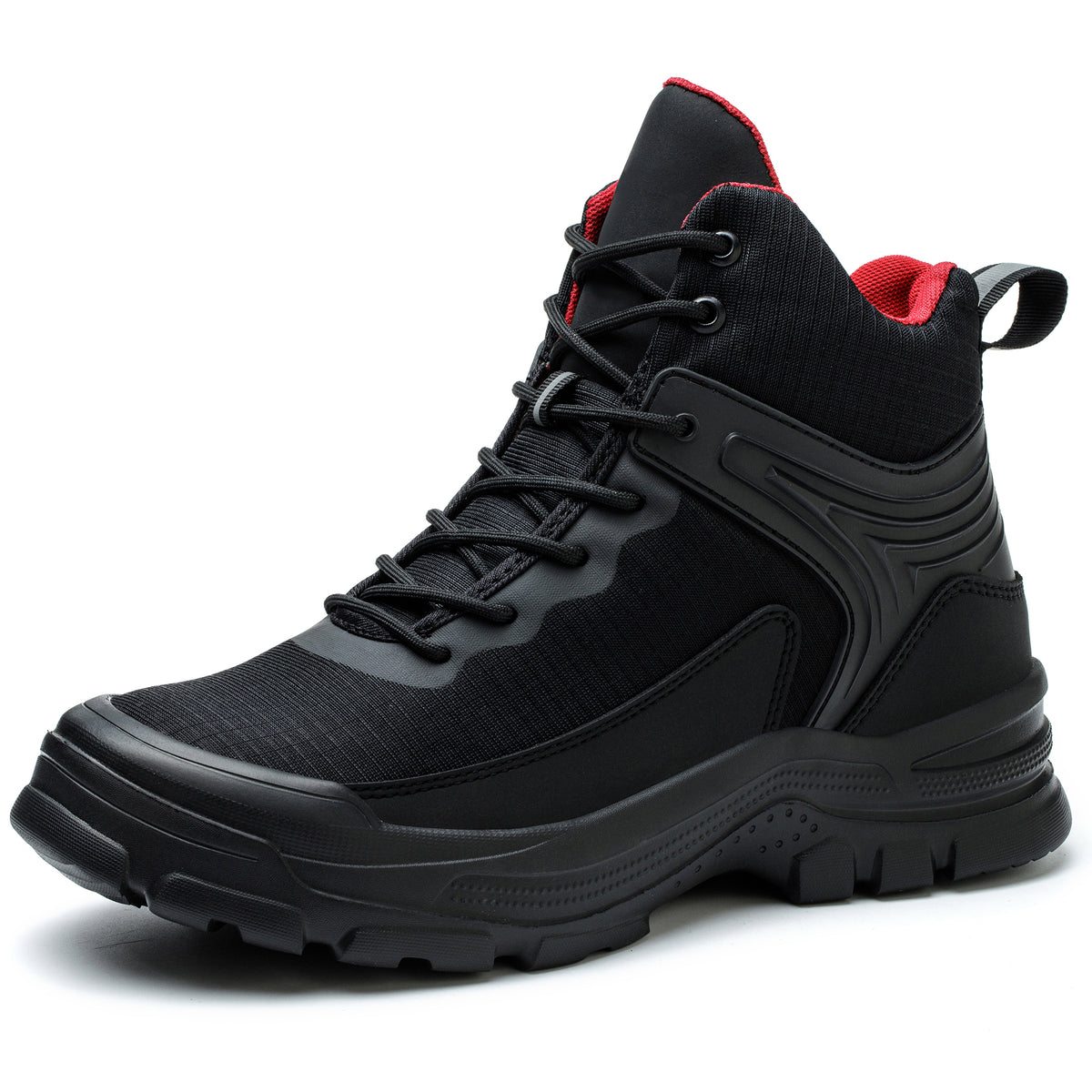 TFW men steel toe boots black – side view