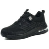 Men’s Black Steel Toe Shoes – Lightweight Air Cushion Safety Sneakers