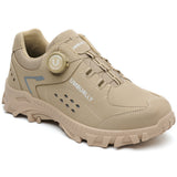 TFW men khaki steel toe shoes – front view