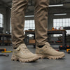TFW khaki rubber sole sneakers – on feet