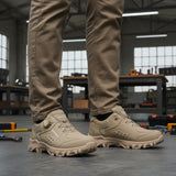 TFW khaki rubber sole sneakers – on feet