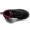 Black Lightweight Steel Toe Boots for Men - Fashionable & Safe