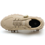 TFW khaki work sneakers – top view