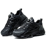 Men's Steel Toe Sneakers Lightweight Laceless Work Shoes 678 - product photo 6