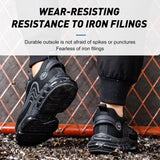 Breathable Comfortable Steel Toe Orthopedic Work Shoes with Swivel Buttons - product photo 2