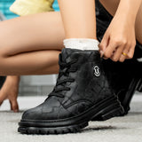 Women's Steel Toe Work Boots – Lace-Up High-Top