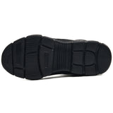 Bottom view of the black 8012 fleece-lined work boot outsole