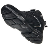 Black 8012 regular work boot angled to show the textured outsole