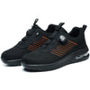 Men’s Steel Toe Work Shoes – Air Cushion Safety Sneakers with Dial Lacing