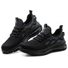 Black orthopedic steel toe shoes