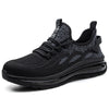 Black orthopedic steel toe shoes