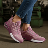 Lightweight Purple Knit Steel Toe Shoes for Women - product photo 6