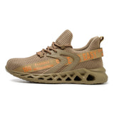 Fashion Men Orthopedic Steel Toe Work Shoes - Durable & Non-Slip - khaki color, photo 2