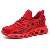 Fashion Men Orthopedic Steel Toe Work Shoes - Durable & Non-Slip - red color, photo 7
