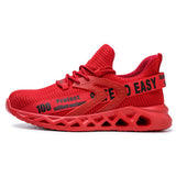 Fashion Men Orthopedic Steel Toe Work Shoes - Durable & Non-Slip - red color, photo 6