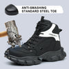 black steel toe boots